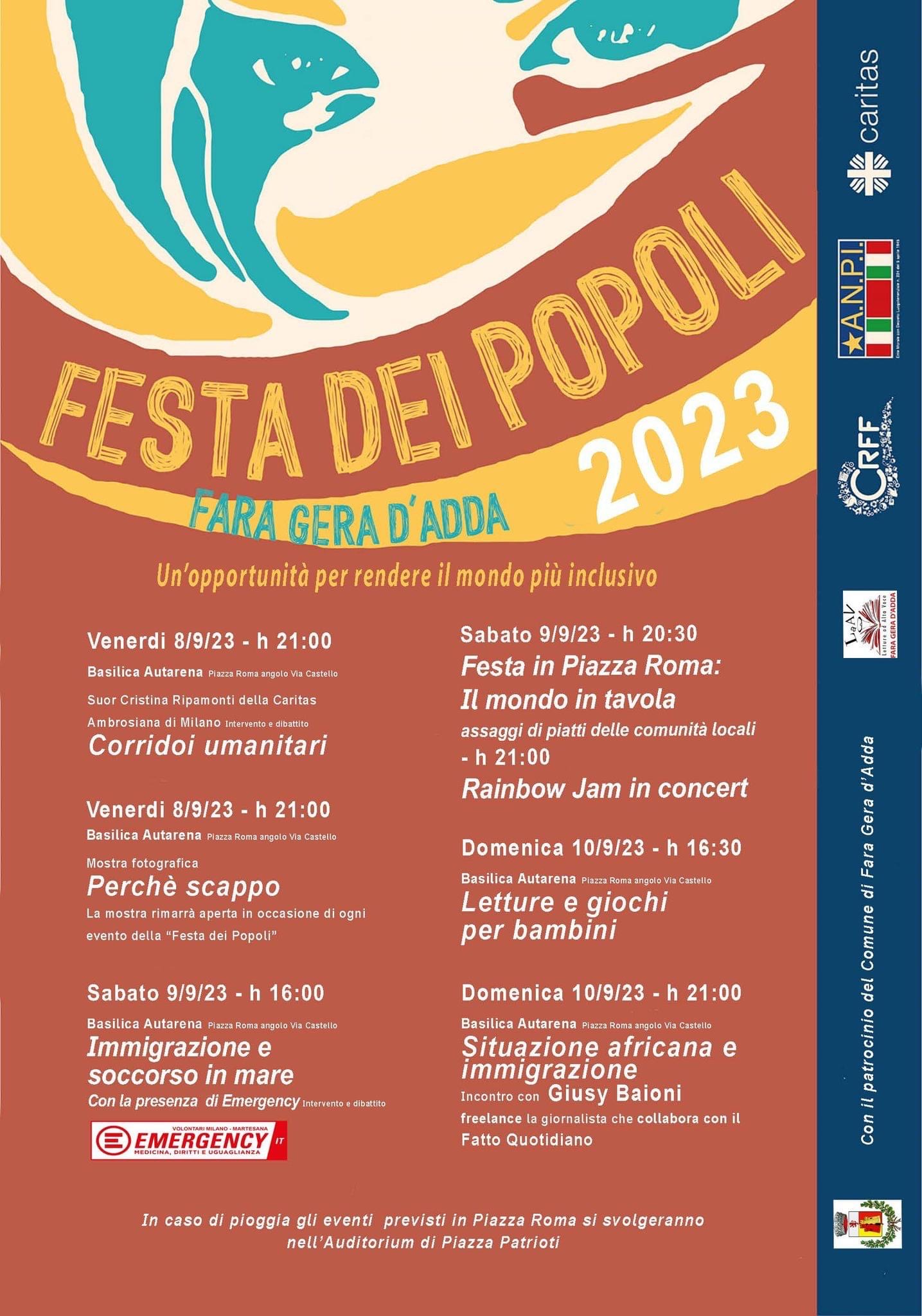 Festa dei popoli 2023